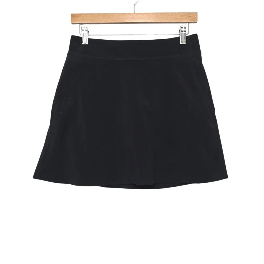 Athleta Black Brooklyn Heights High Rise Skort Golf Skirt 658451 Womens Size 6